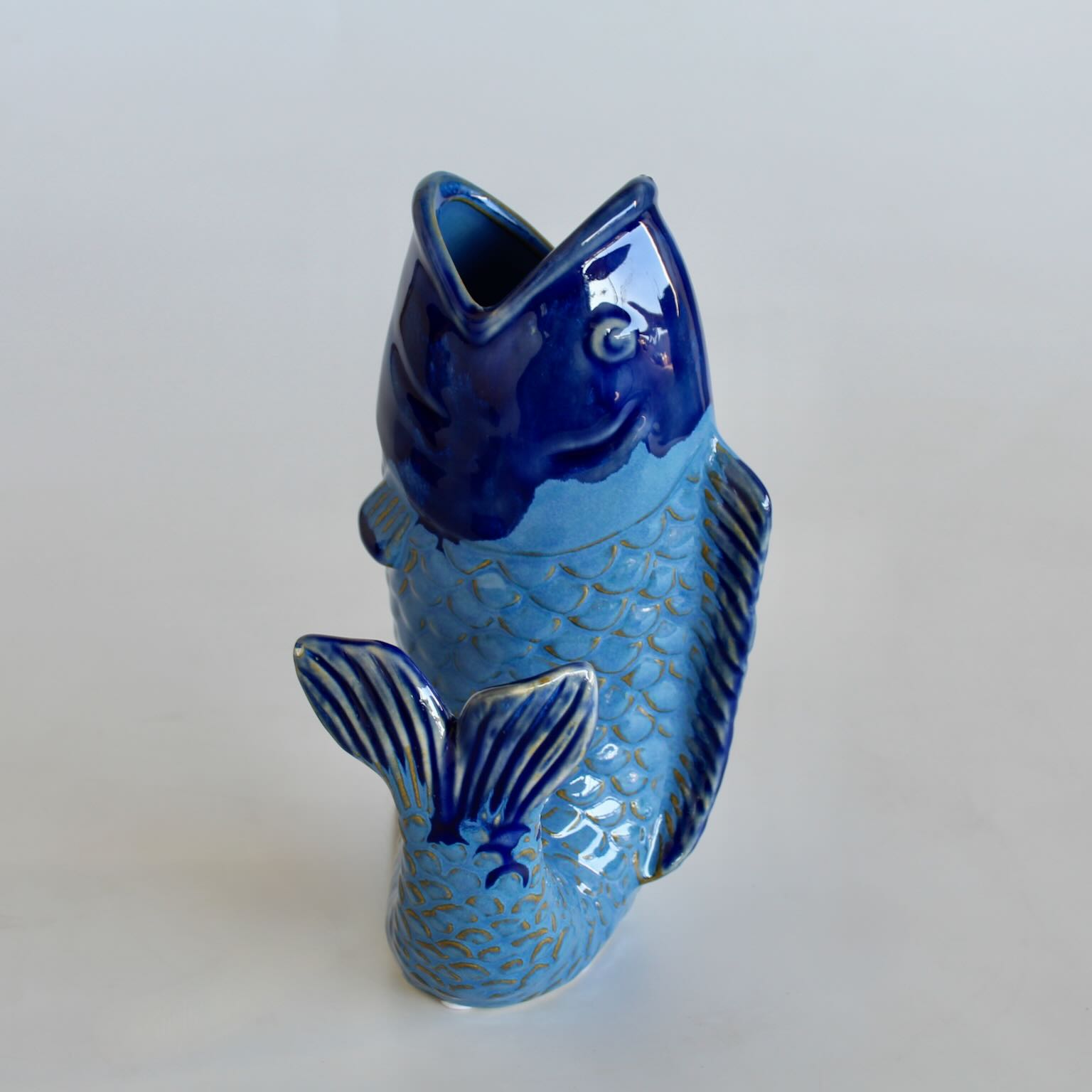 Dark Blue Ceramic Fish